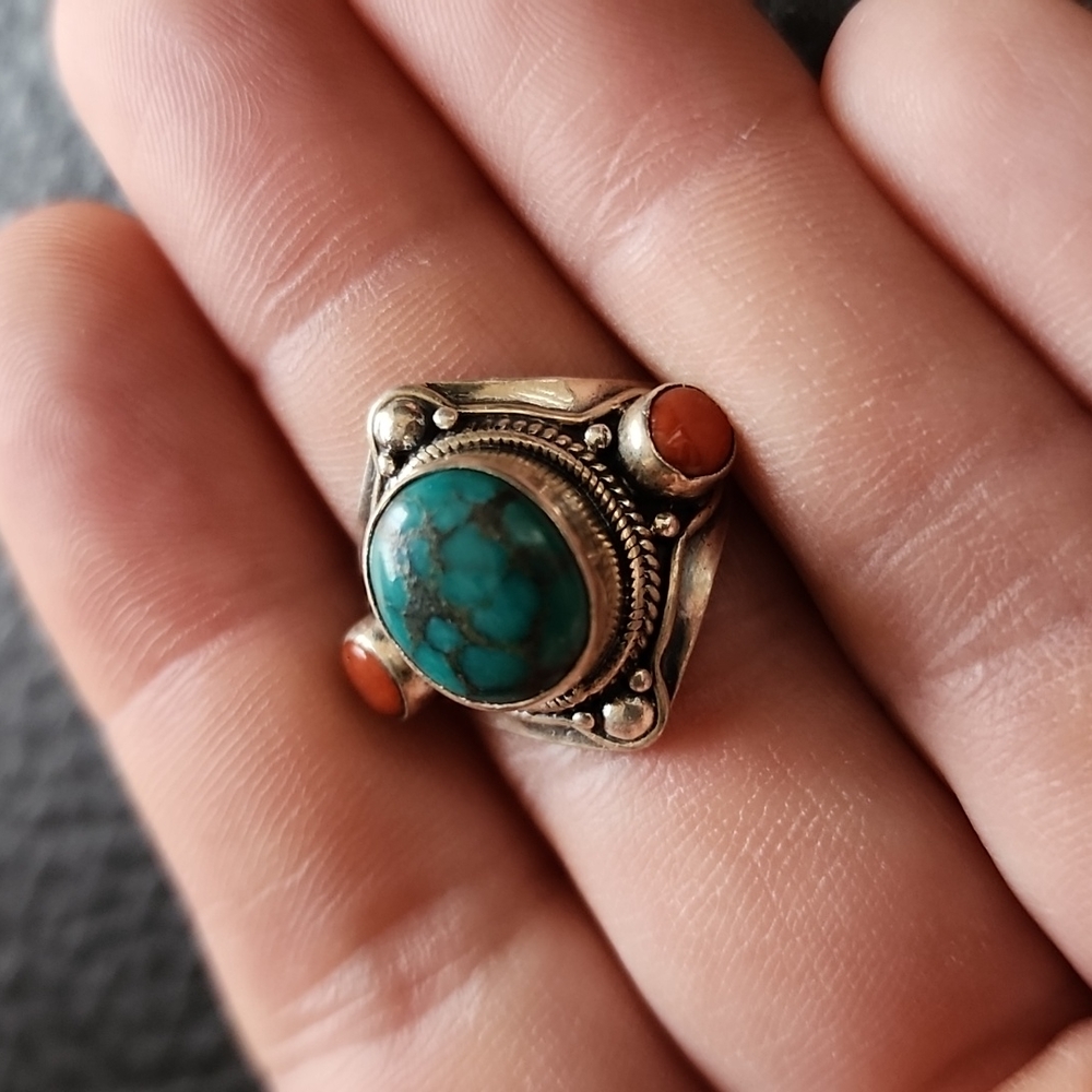 Vtg Adjustable Sterling Silver Ring - image 4